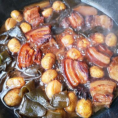 一道让月子妈妈口水直流的月子营养餐——板栗海带烧肉