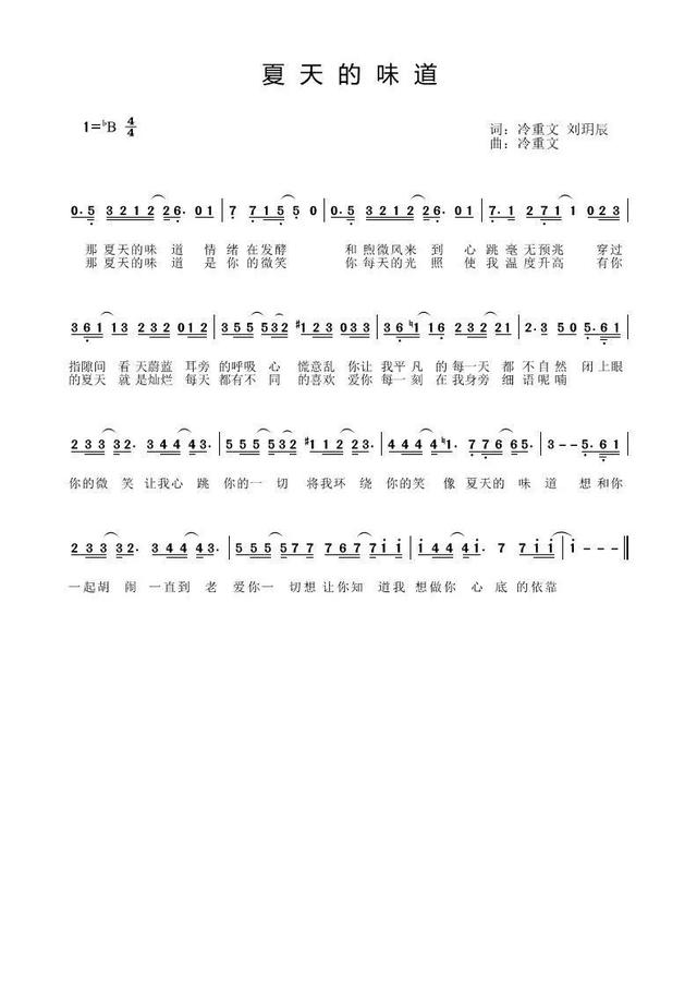 歌谱032020—2021年作品创作时间我想做你心底的依靠爱你一切想让你