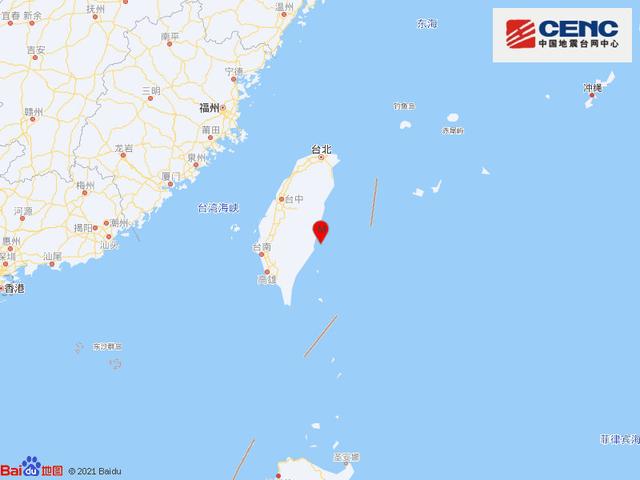 台湾东部接连发生地震 最大震级6.6级 福建多地有感