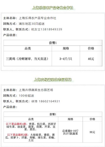 最新！浦东地产农产品团购直送又来了