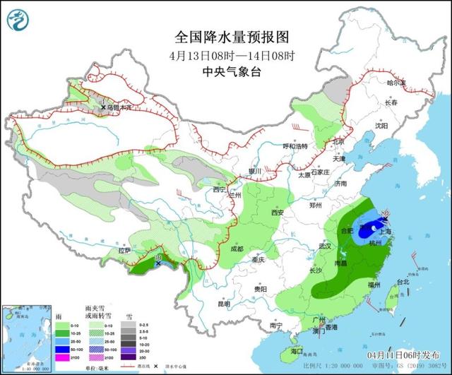 较强冷空气影响我国中东部地区 新蒙青陕甘宁等地有沙尘