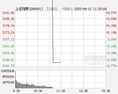 午评：沪指震荡下行跌0.66%