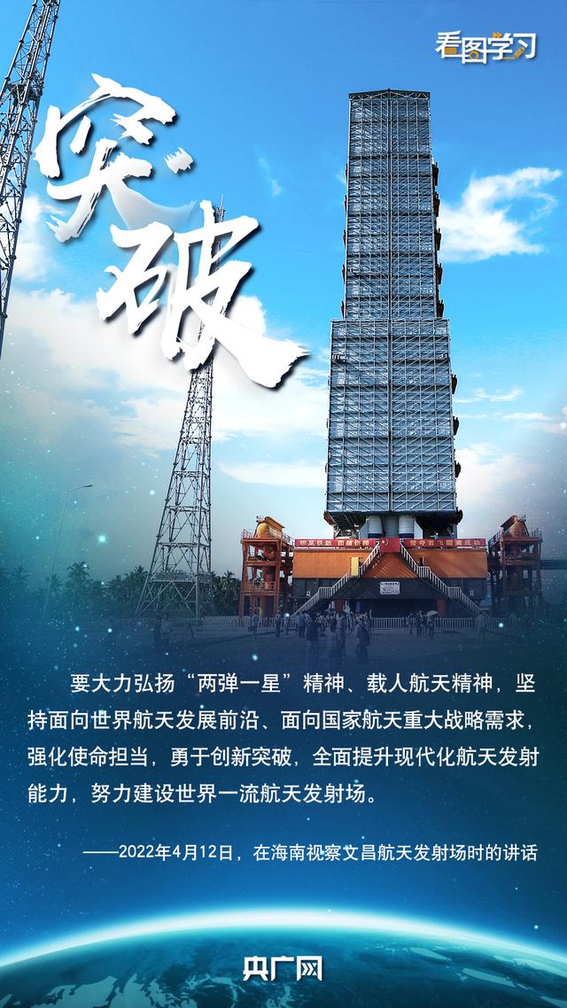 看图学习·情系太空丨总书记点赞中国航天精气神