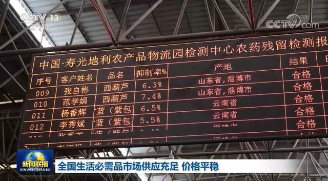 全国生活必需品市场供应充足 价格平稳