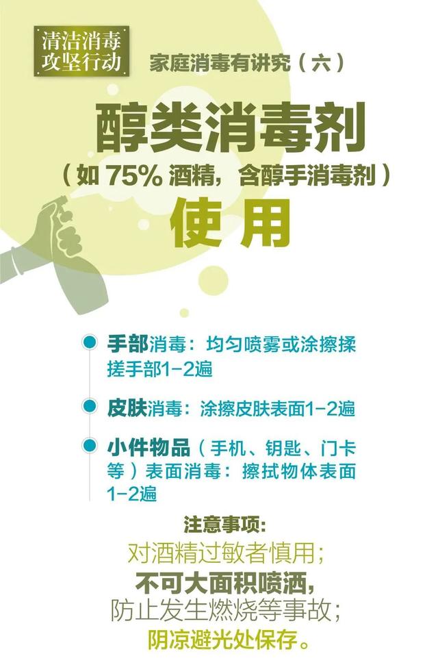 家庭清洁消毒要点，一文看懂！