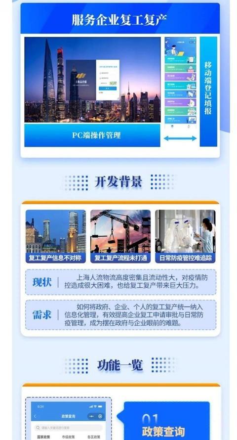 上海上线企业复工复产专窗 提供供需对接、诉求协调等服务