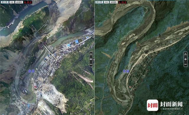 卫星图见证变化 记录汶川地震14年伤痕修复
