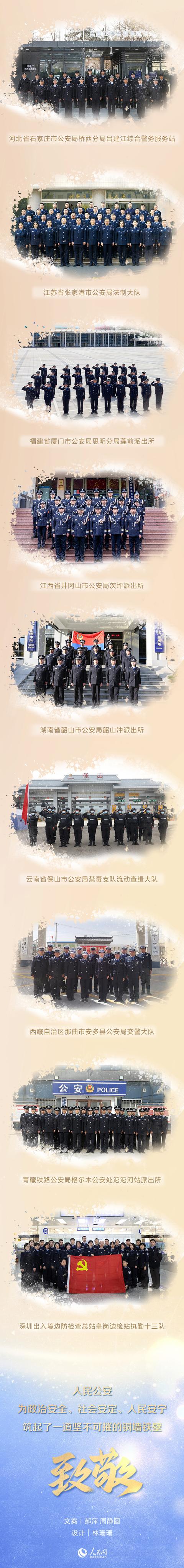 警徽映忠诚 致敬公安英模