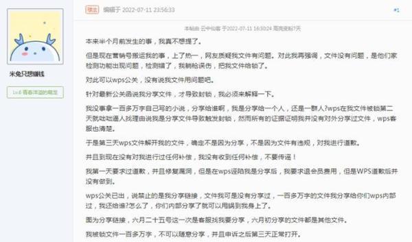 WPS远程锁死用户文档 算侵权吗