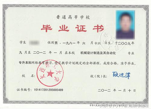 大连理工大学网络教育学院本科毕业证属于什么学历？