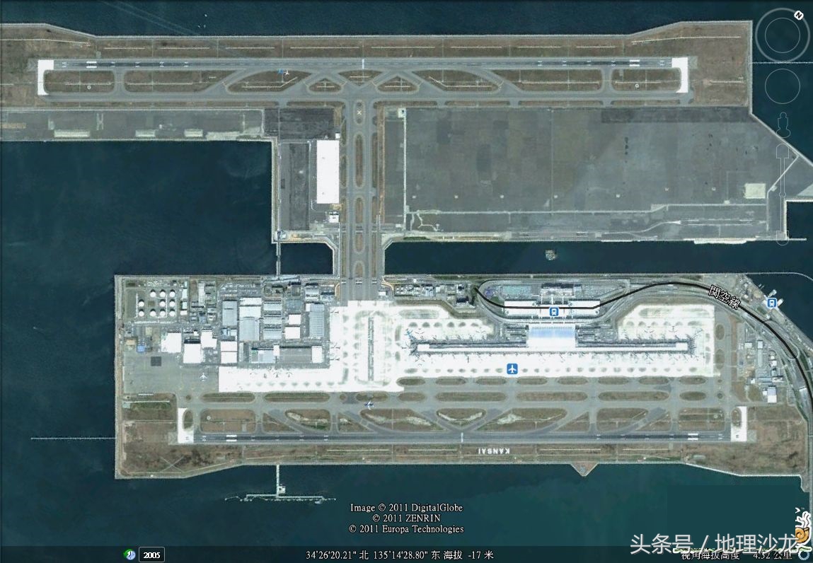 日本关西国际机场：完全由填海造陆而建设的飞机场
