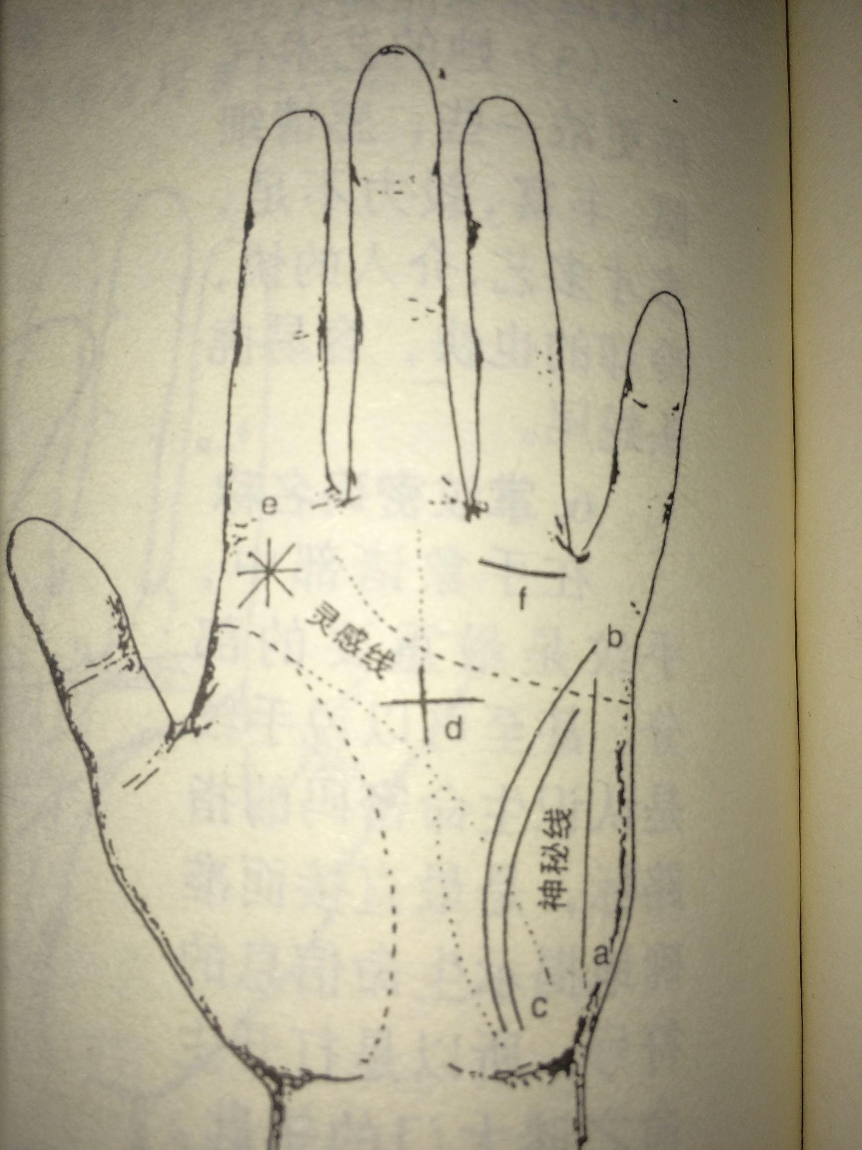 图解面相：手掌拥有这种线，无论左右掌，都具有特异感知能力！