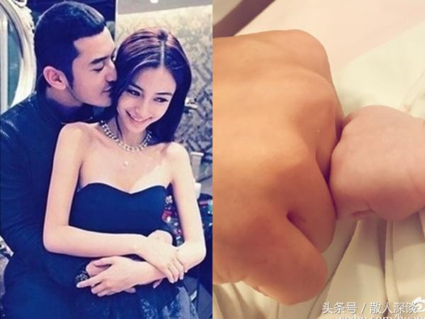 Angelababy儿子像爸爸！翘下巴神复制黄晓明