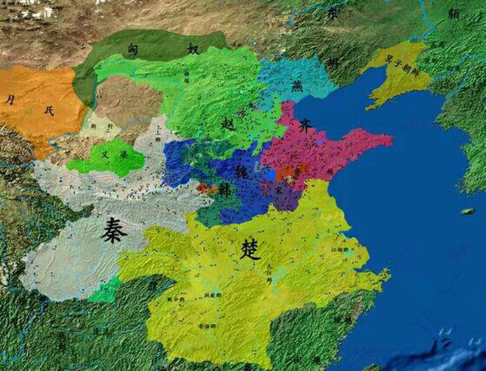 七国地图和现地图对照战国七雄都是今天的哪些省份