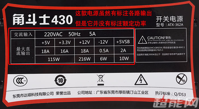 超能课堂(78)：PC电源铭牌上的数字你看懂了吗？