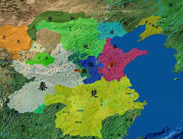 七国地图和现地图对照战国七雄都是今天的哪些省份