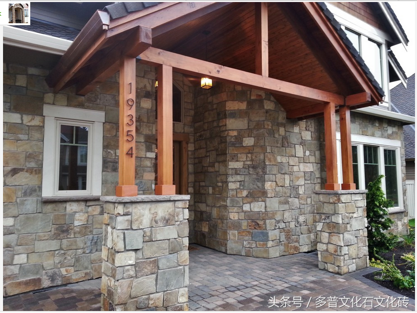 围墙大门柱子图片大全(总有人不知道别墅入口的廊柱用文化石该怎么做)