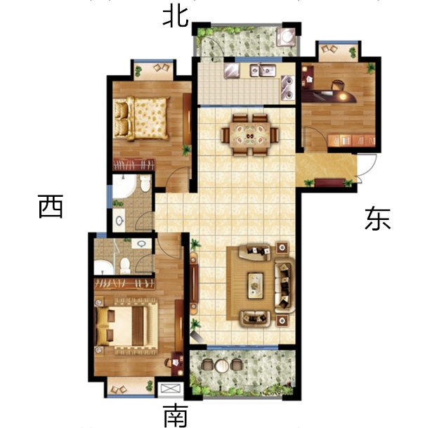 西四宅,以东北,西北,西,西南为四吉位,以东,东南,北,南为四凶位,适合