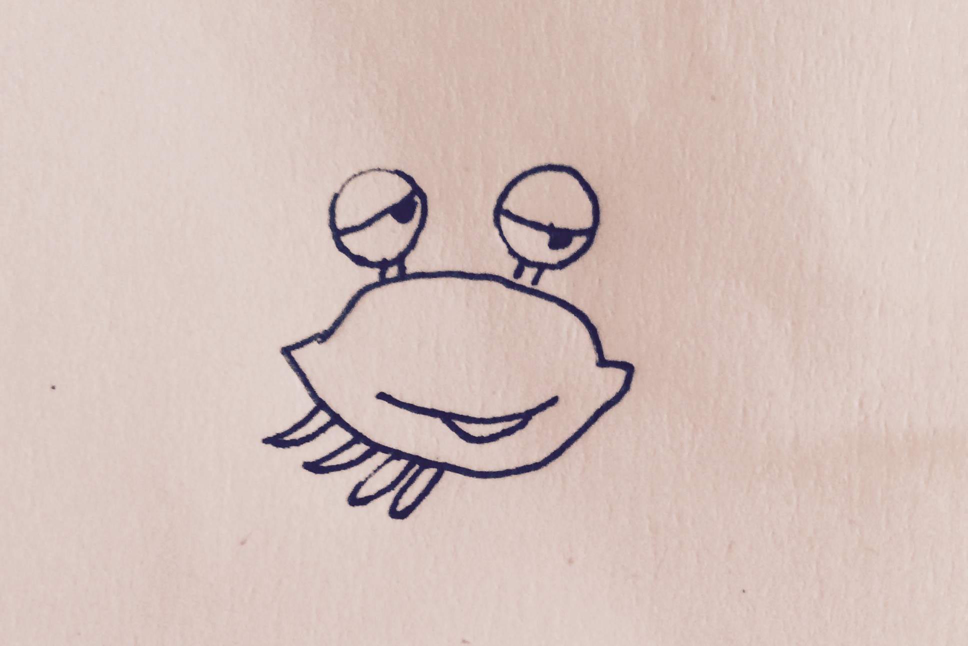 原创儿童简笔画 宝宝一学就会的螃蟹画法