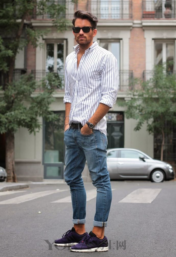 穿衬衫+牛仔裤就能秒变男神 99%的男士亲测有效