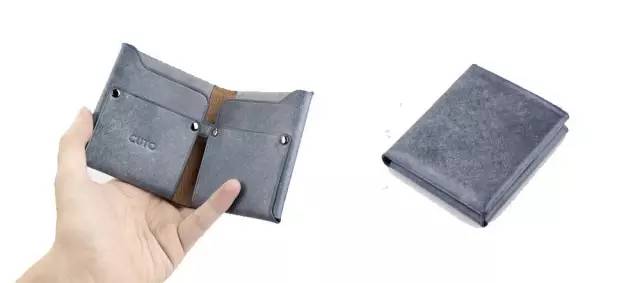 一張牛皮折疊成的錢包，純手工讓它更性感