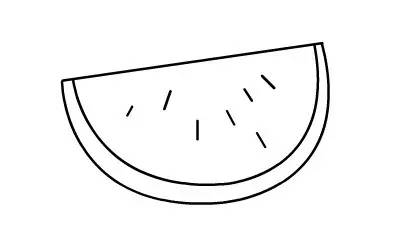 儿童简笔画:夏天将至,画一个西瓜来解馋,给孩子消热解暑