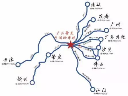 广外附设肇庆外校这所广外外校姊妹校，要忽略“肇庆”二字来看