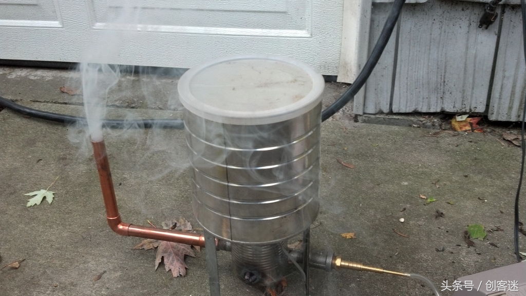 用旧铁罐DIY冷烟雾发生器