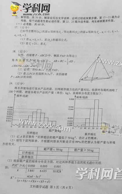 2017全国卷2高考数学文理科汇总试题
