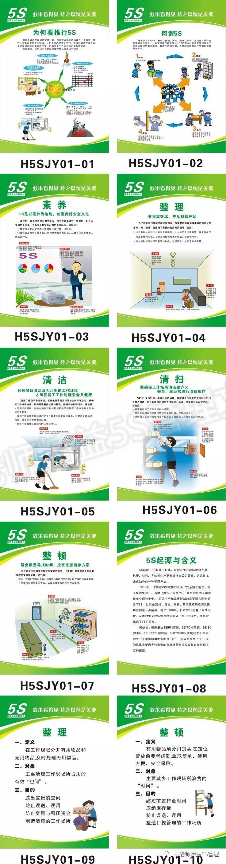 乐老师：335张图解，办公室5S管理标语大全