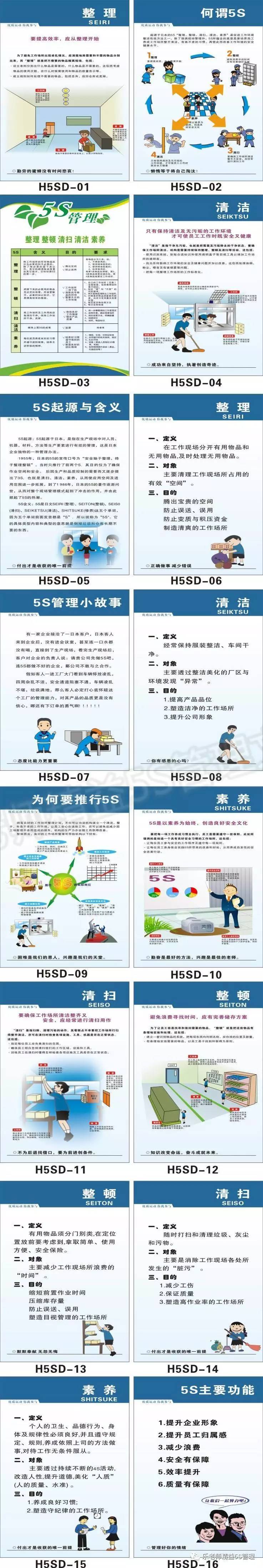 乐老师：335张图解，办公室5S管理标语大全