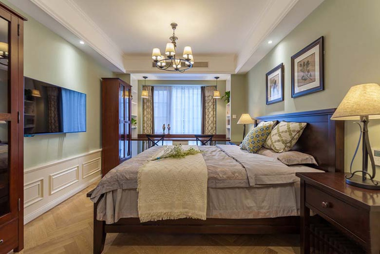 170平美式雅致装修，美式中显出儒雅风范，大平宅就需要这种有内涵的装饰