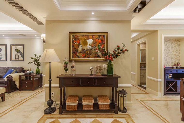 170平美式雅致装修，美式中显出儒雅风范，大平宅就需要这种有内涵的装饰