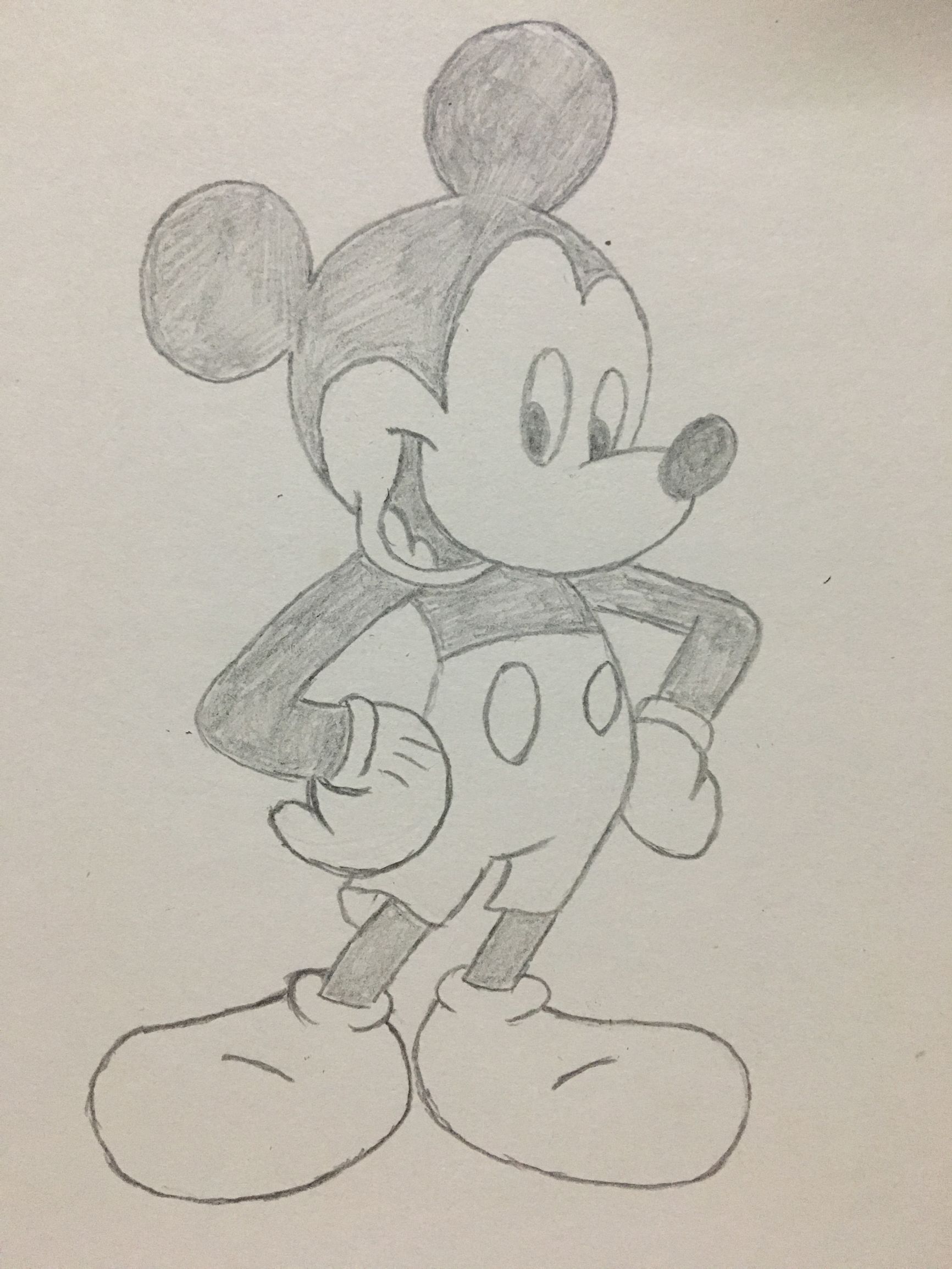 儿童简笔画之米奇的画法