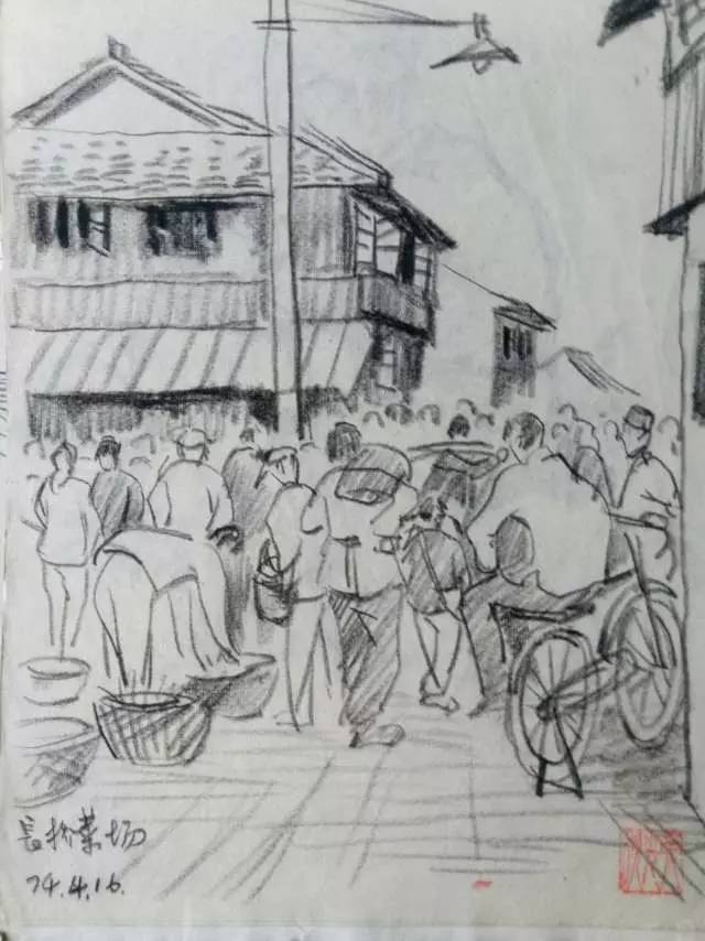 「松江故事」在张光欣的画笔下，一起走回70年代的松江……