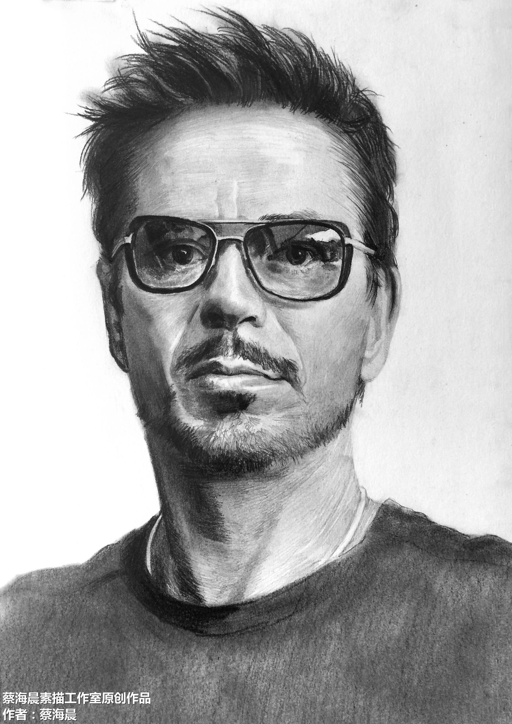 漫威迷们!今天素描画一张"钢铁侠",有详细的步骤稿!