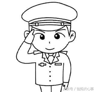 简笔画动动手,庆祝建军90周年