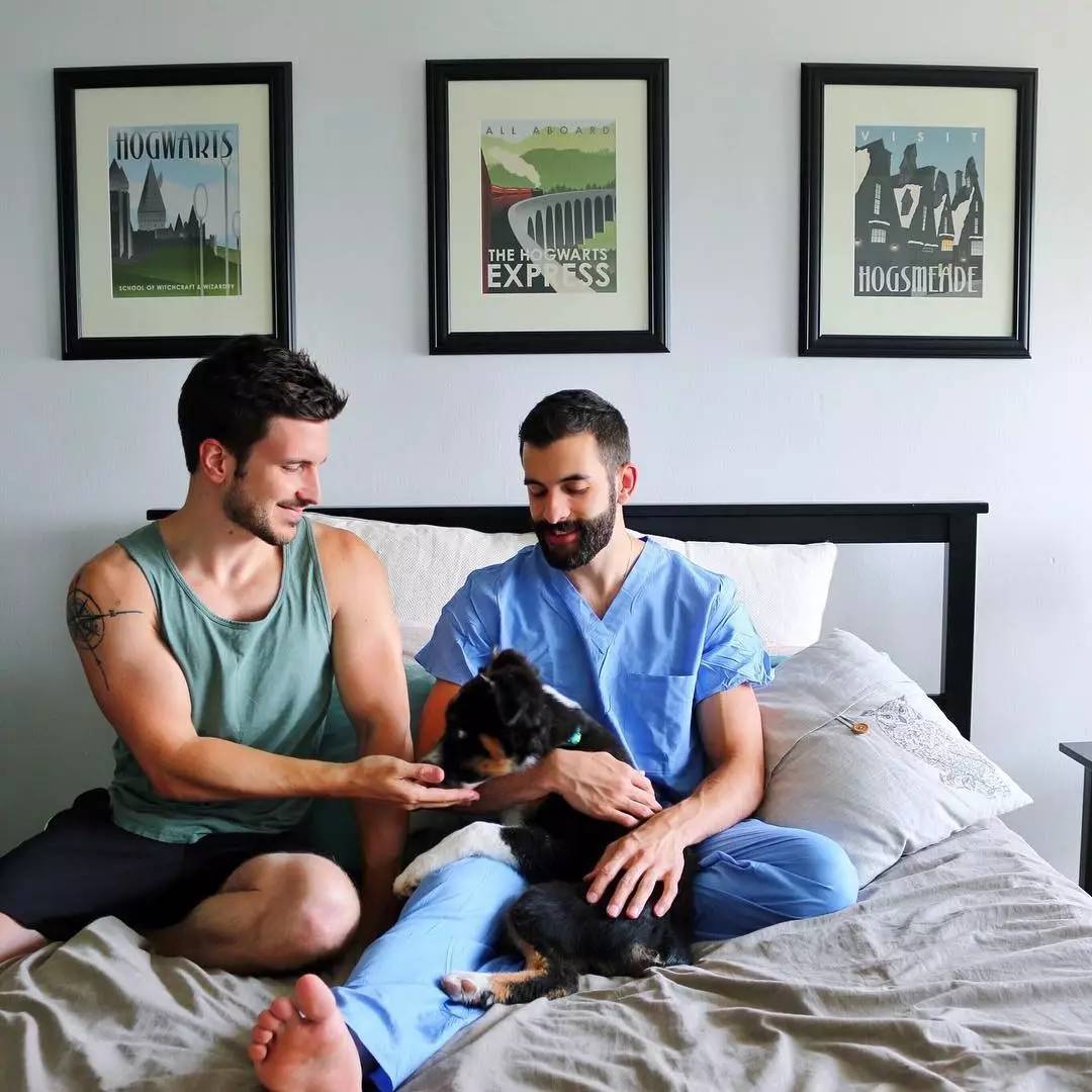 美国高颜值Gay Couple，网红夫夫 Justin & Nick