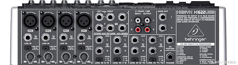 百靈達(BEHRINGER) XENYX X1622USB 16路專業調音臺