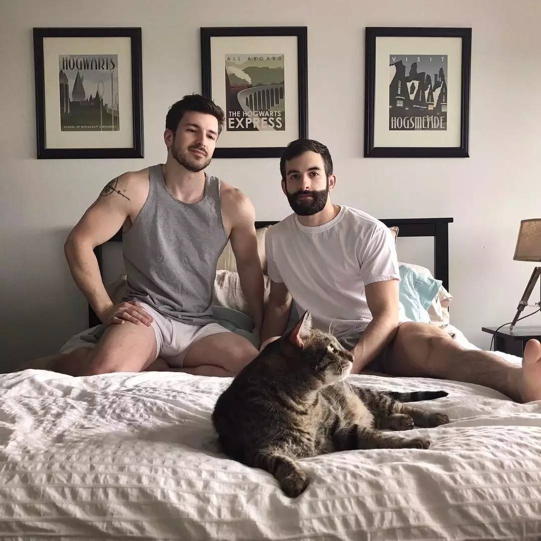 美国高颜值Gay Couple，网红夫夫 Justin & Nick