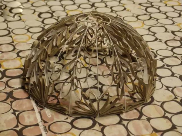 手工diy灯罩,简单又不失格调