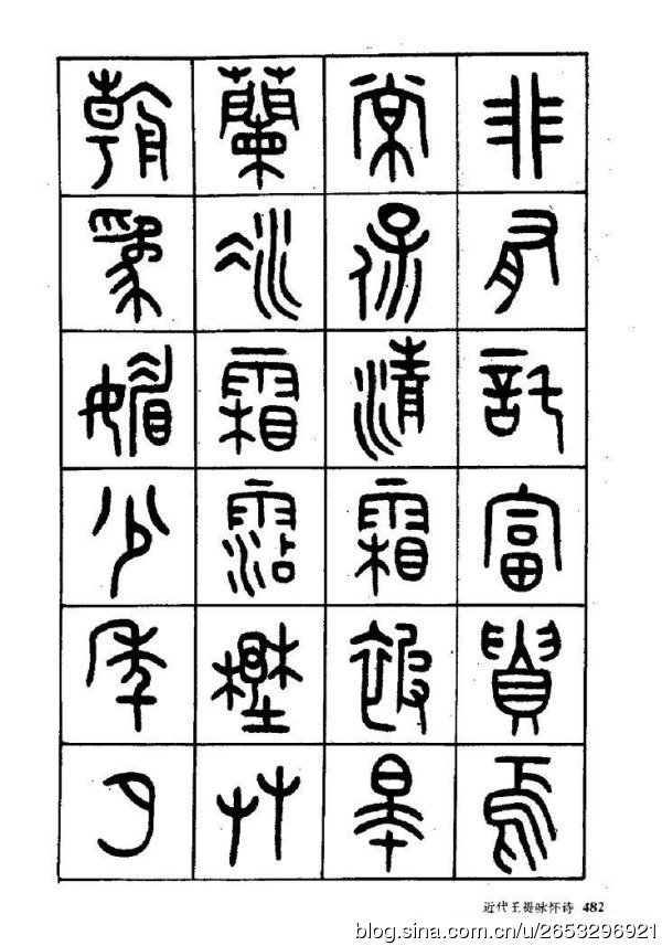 王褆印鉴和篆书《咏怀诗》欣赏