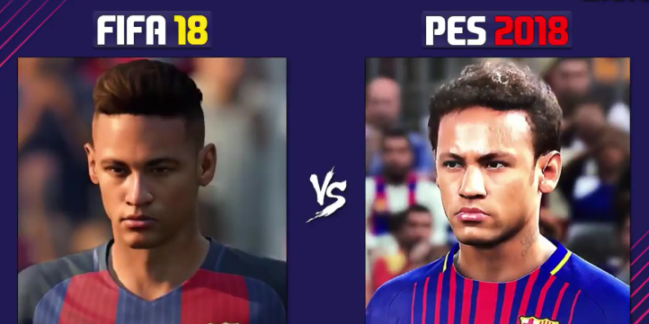 fifa18世界杯球员脸型(PES2018和FIFA18球员游戏脸型对比，谁更真实？)