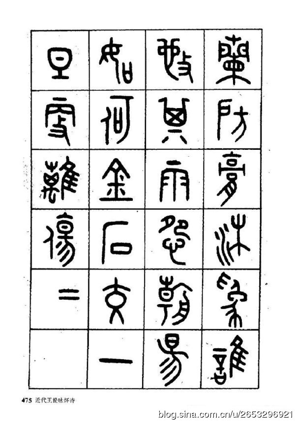王褆印鉴和篆书《咏怀诗》欣赏