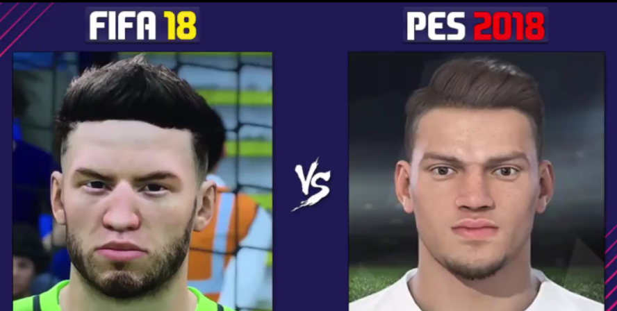 fifa18世界杯球员脸型(PES2018和FIFA18球员游戏脸型对比，谁更真实？)