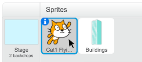 Scratch编程初体验3-飞行的小猫