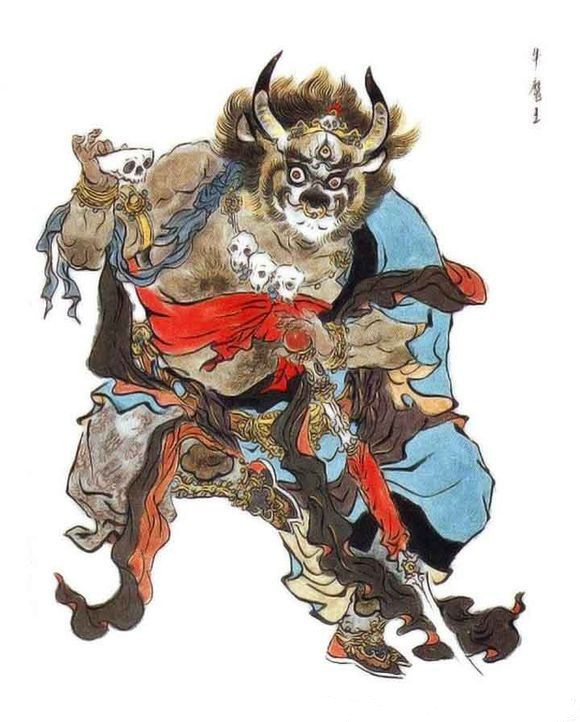 精美国画《西游记》插图赏析，花果山群妖，四海水族，地府冥神