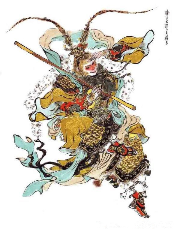 《西游记》中的国画艺术之美：经典场景与角色形象的艺术再现