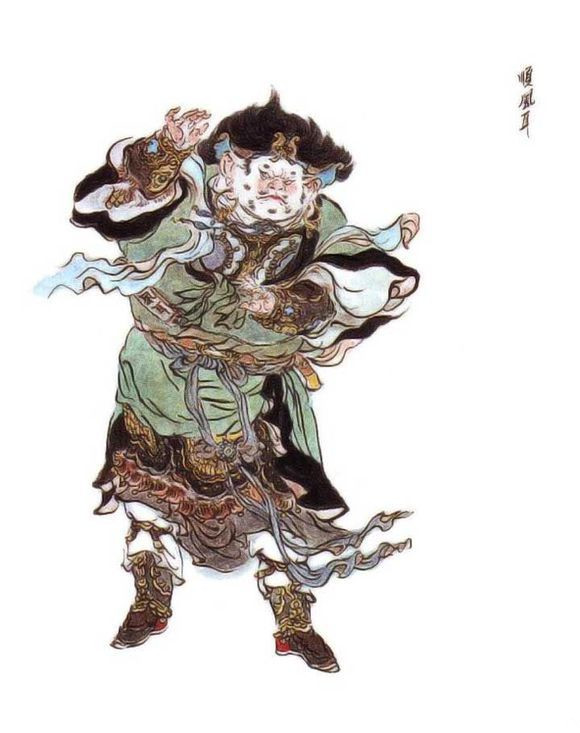 精美国画《西游记》插图赏析，花果山群妖，四海水族，地府冥神