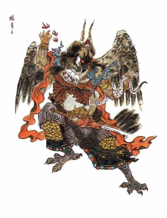精美国画《西游记》插图赏析，花果山群妖，四海水族，地府冥神
